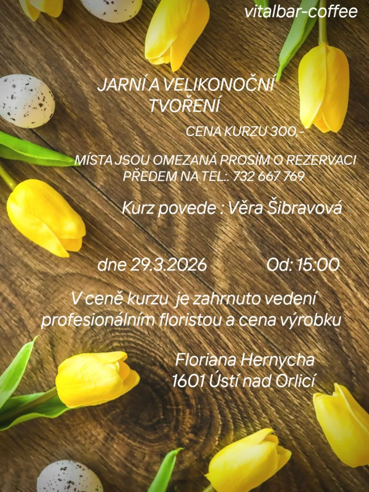 Plakát Jarní a velikonoční tvoření 29.3.2026